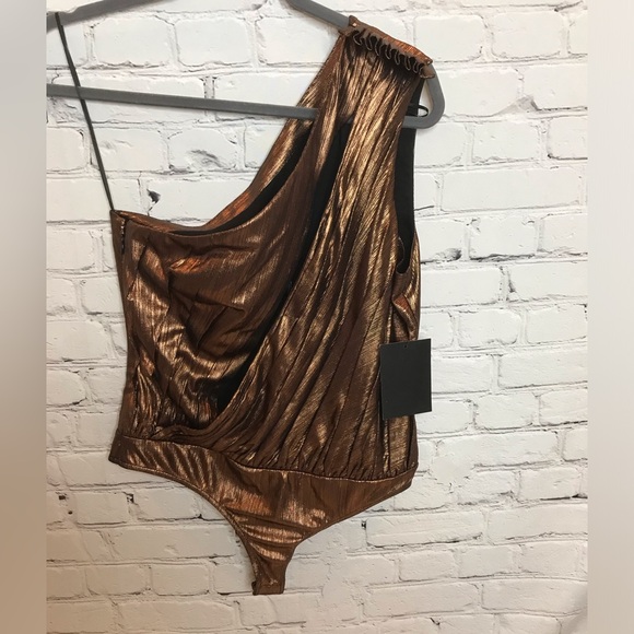 Retrofete Bronze Cassie Bodysuit size MEDIUM NWT - Picture 5 of 11